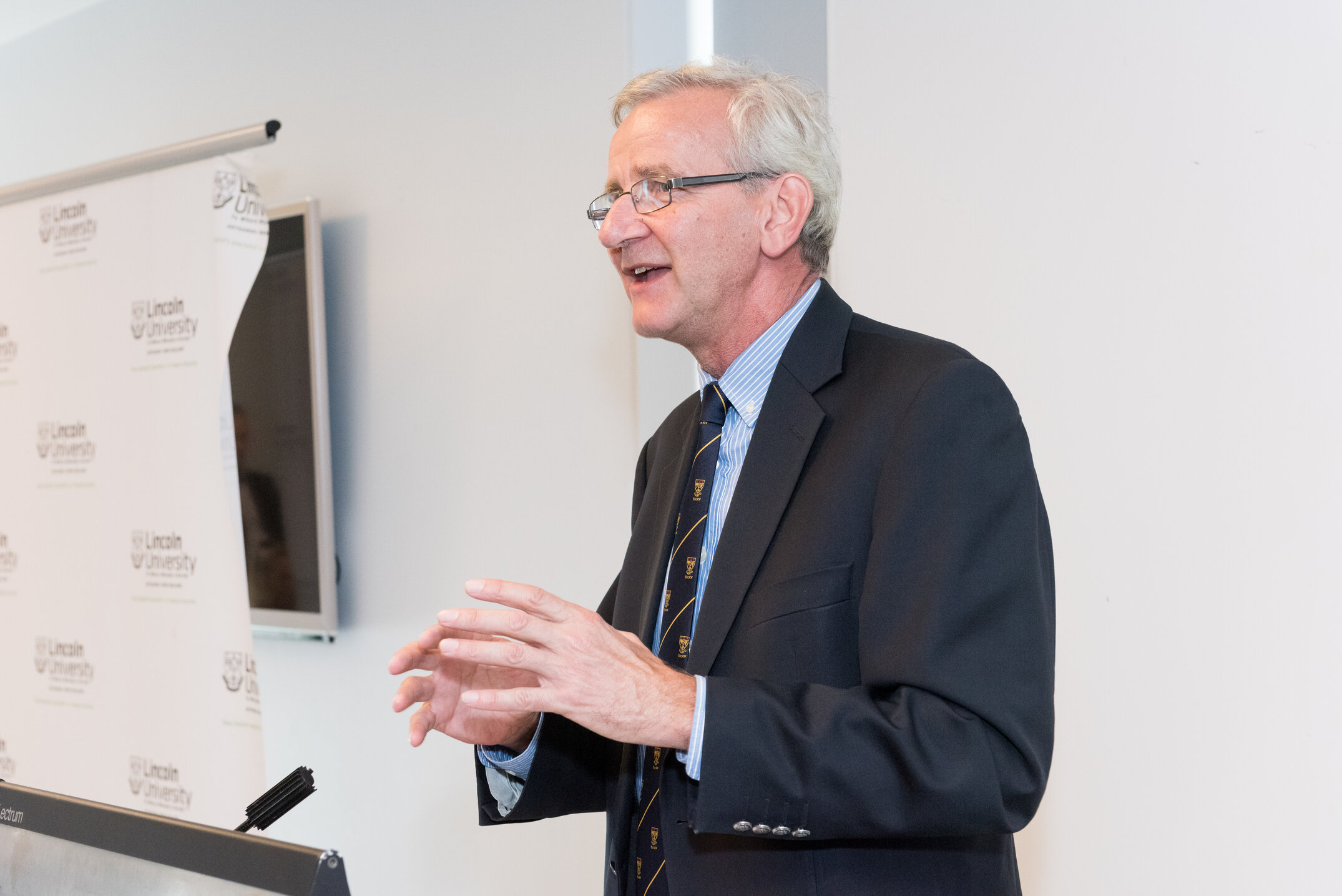 2016 Lincoln University Medal Award Ceremony at Te Kete Ika, Lincoln University Chancellor, Tom Lambie