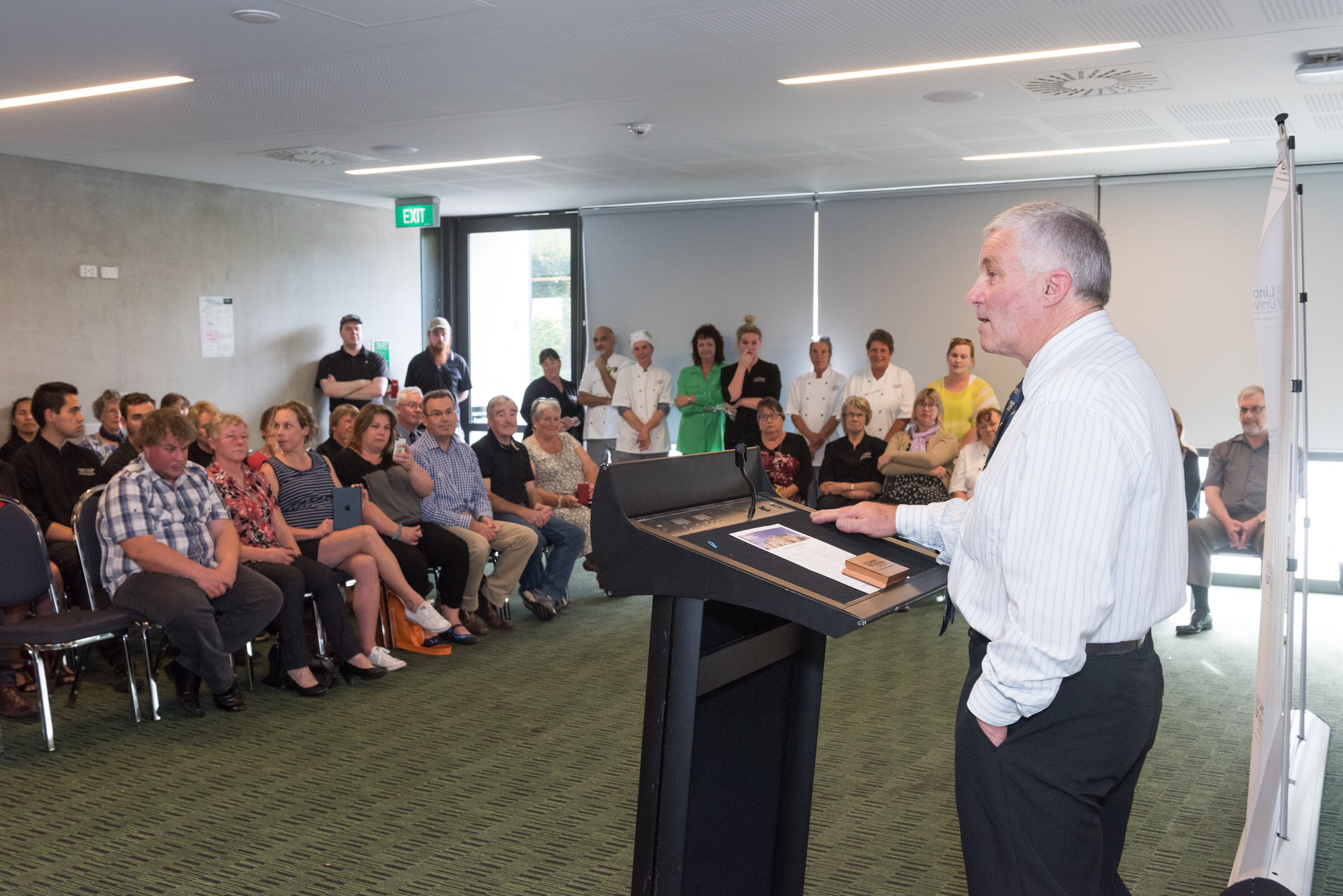 2016 Lincoln University Medal Award Ceremony at Te Kete Ika, Noel Hickland 03