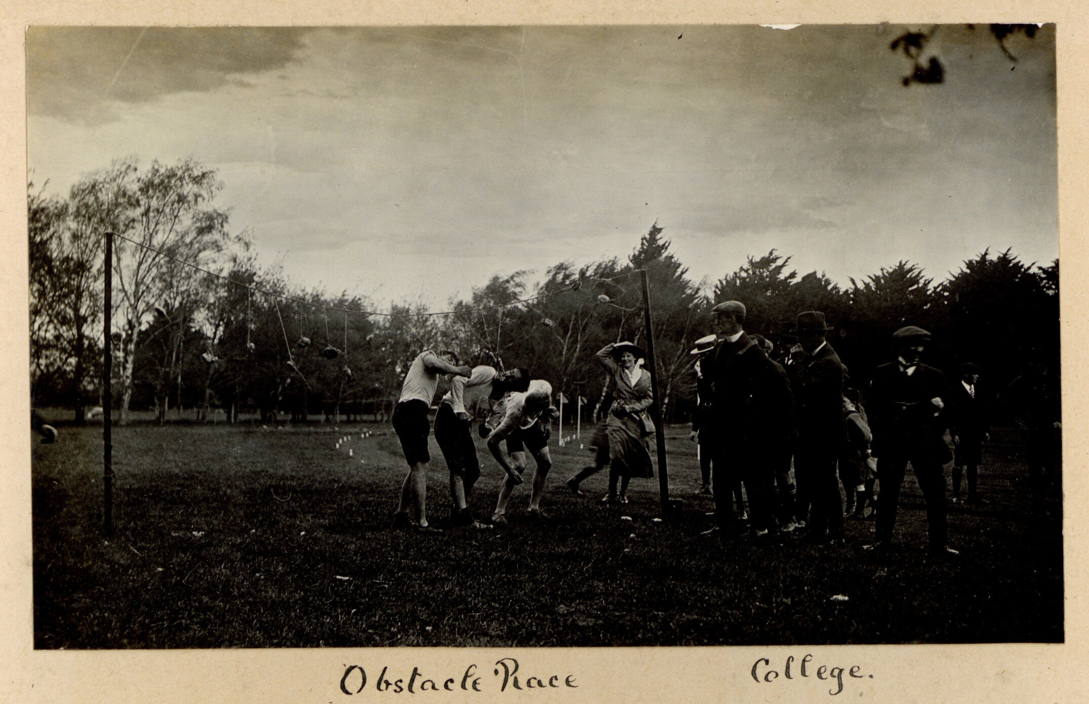 Canterbury Agricultural College Sports Day Obstacle Course, c.1917&ndash;1918