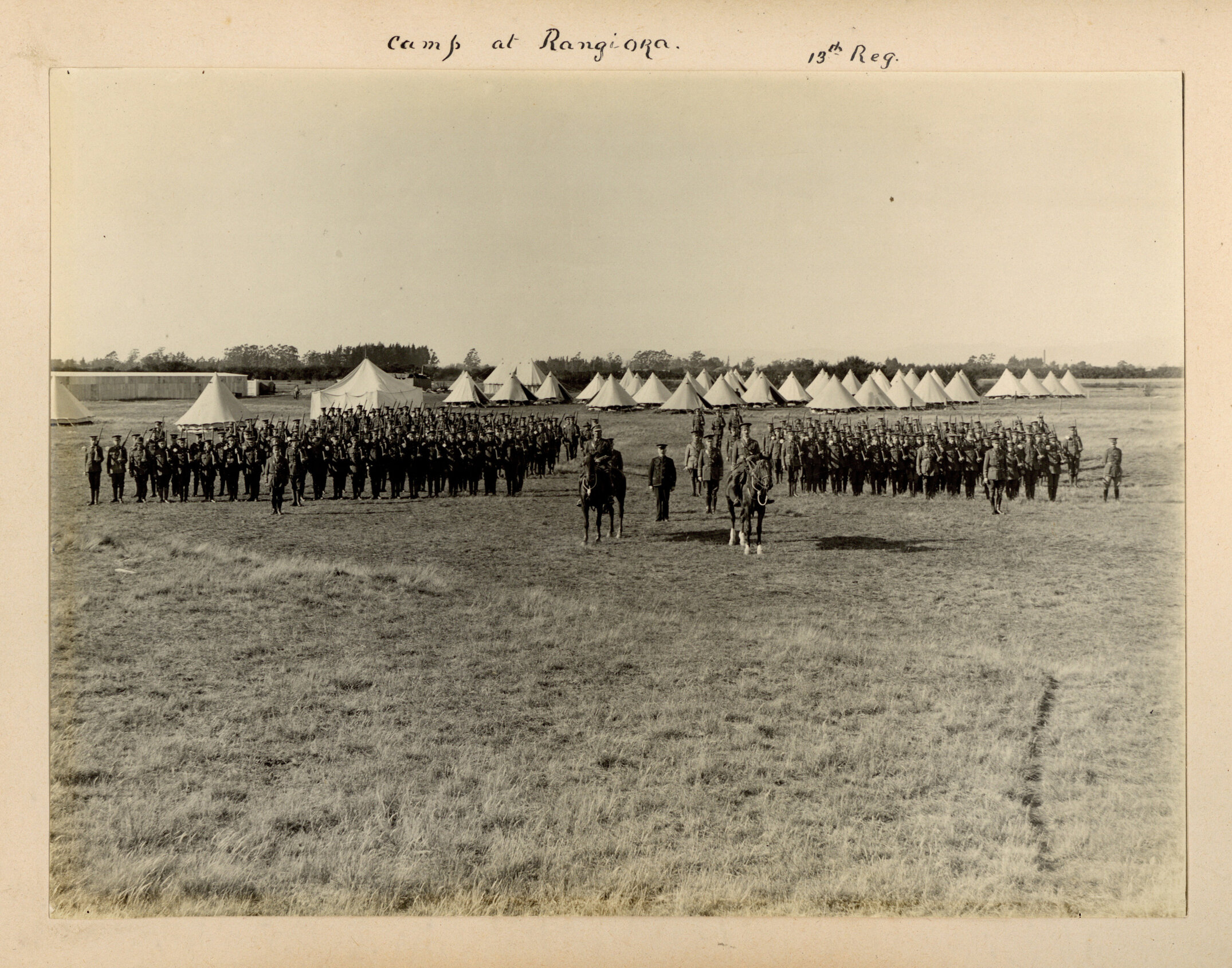 Camp at Rangiora 13th Regiment, c. 1914-17
