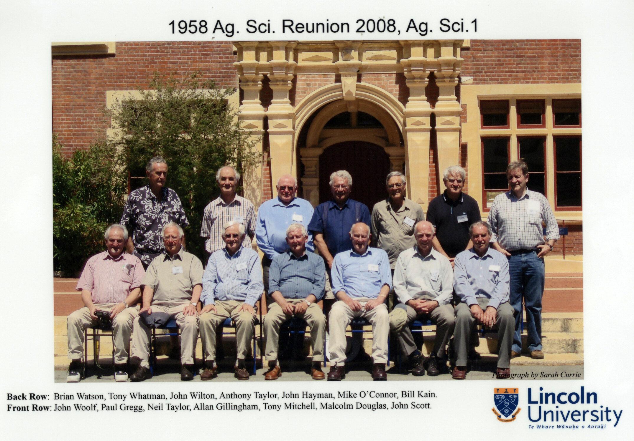 1958 AgSci Reunion, 14-16 November 2008 139