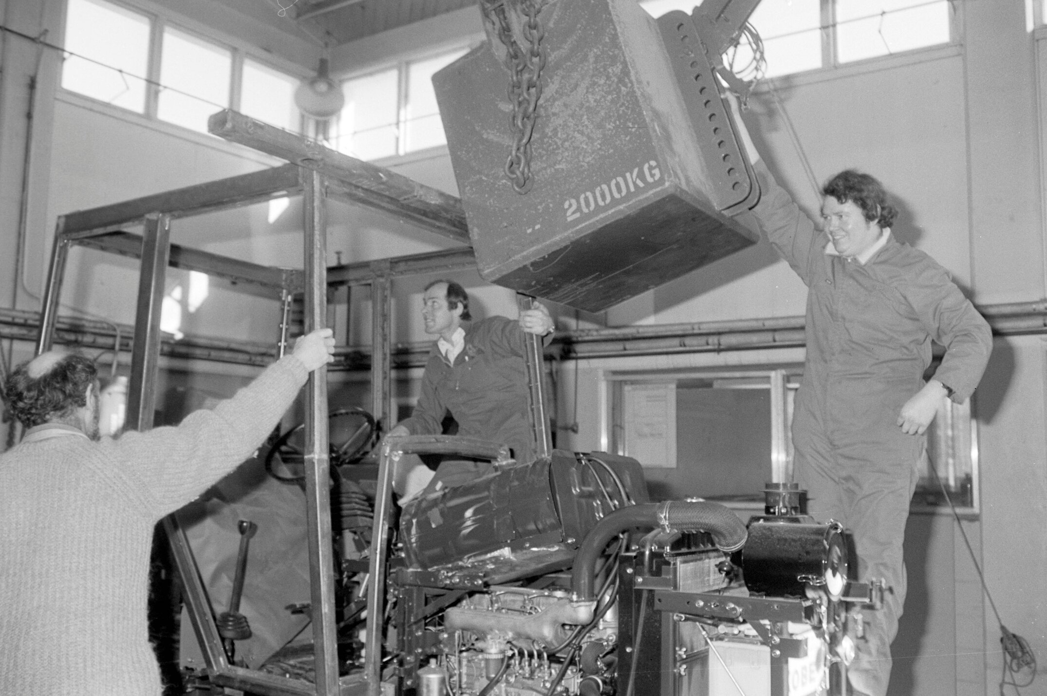 NZAEI Staff in Work Situations, Open Days, September 1985 12