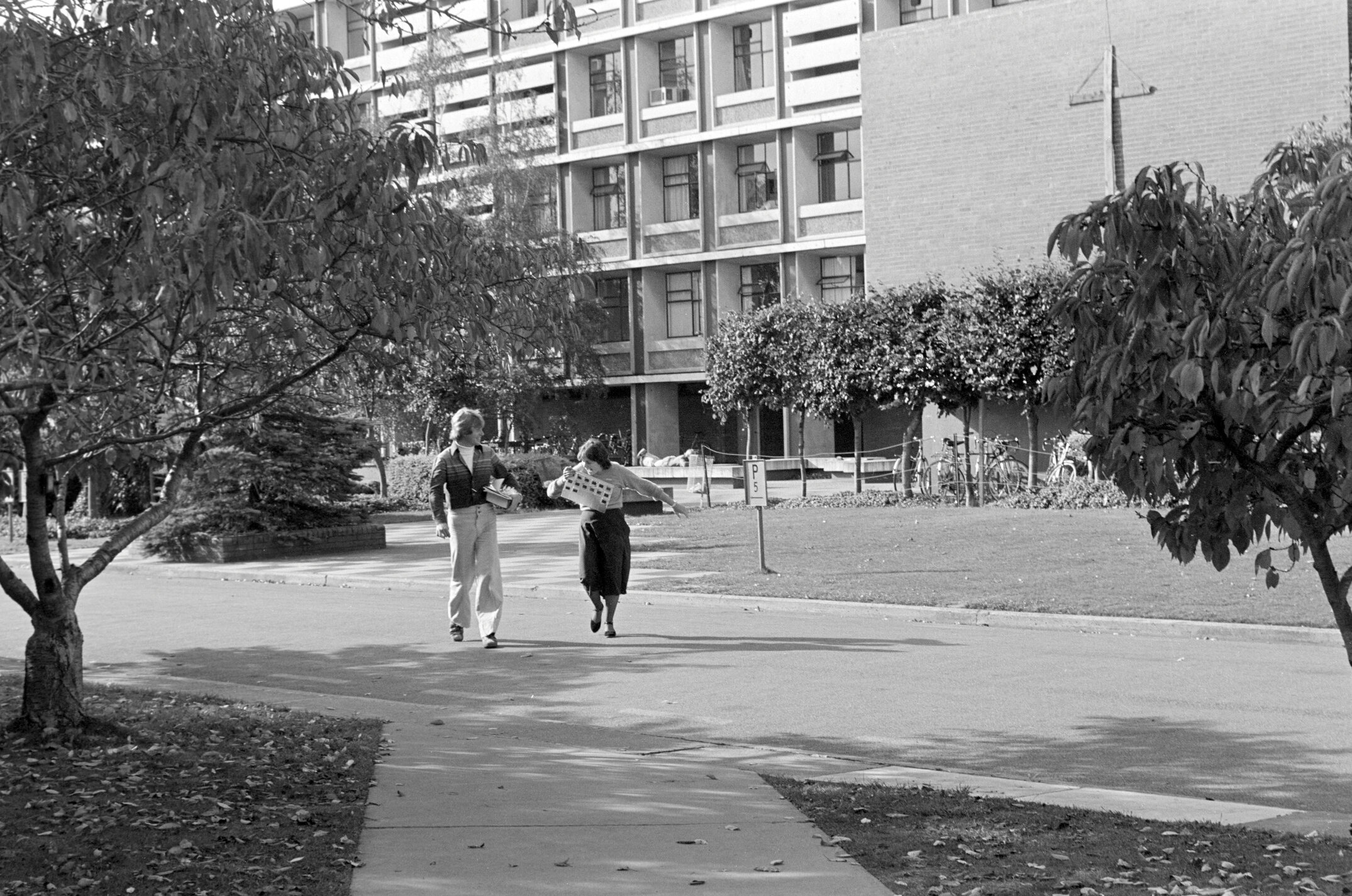 1981 Hilgendorf Building, Featuring a Historic Student Capping Stunt Cross