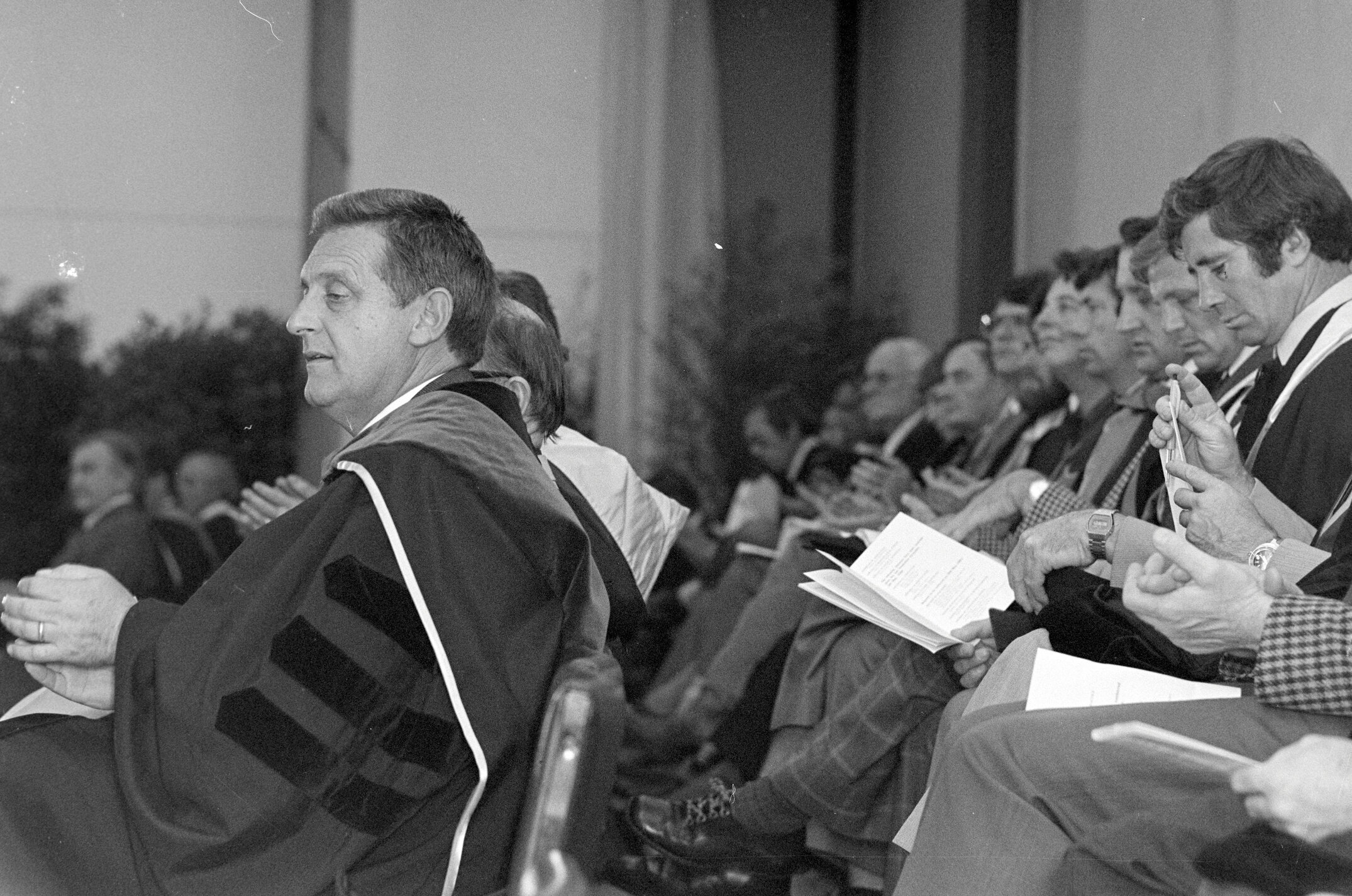Attendees Seated During Lincoln University's 1981 Graduation Ceremony