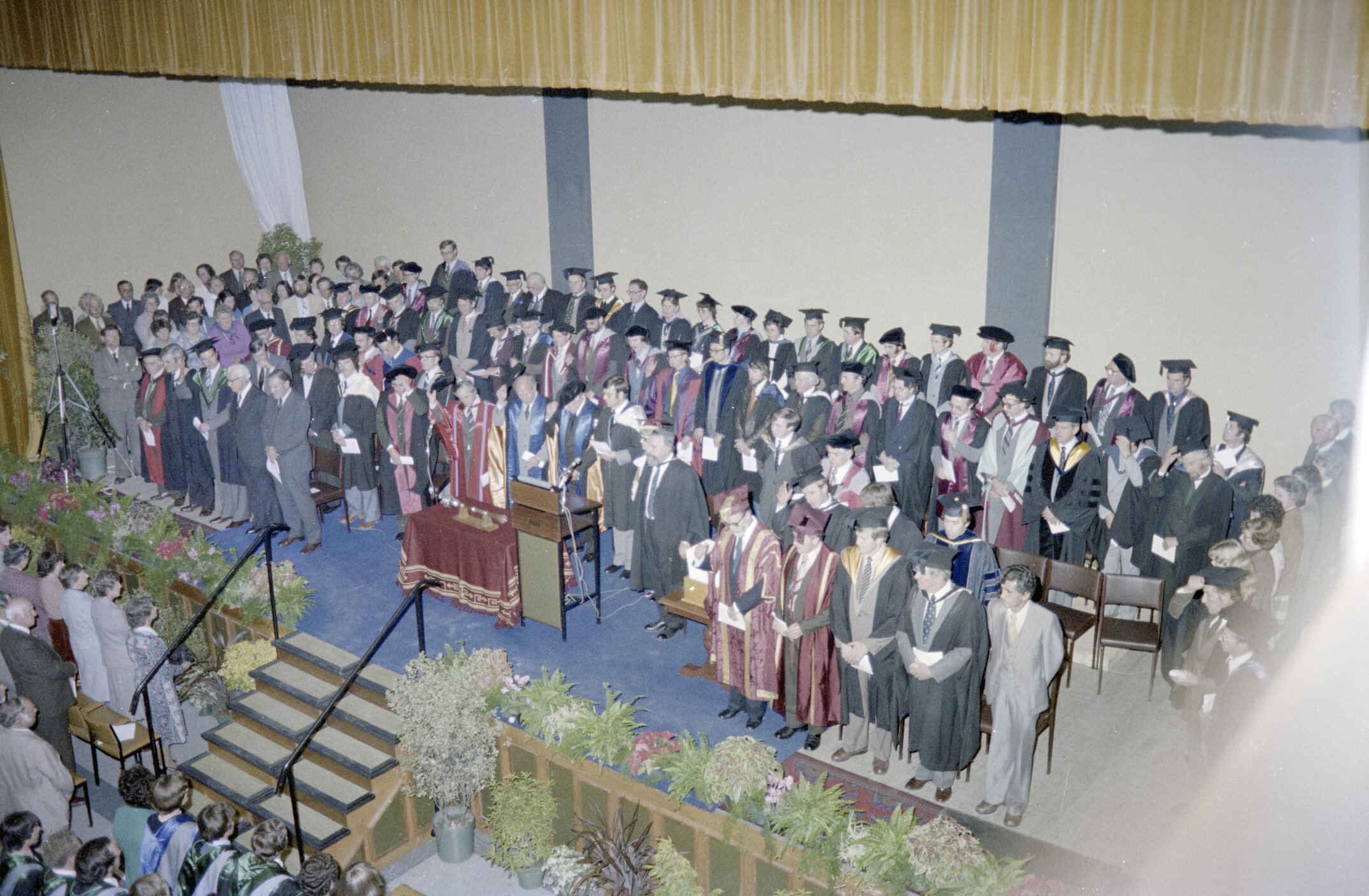Academic Staff During Lincoln College Graduation Ceremony, 09 May 1980 02