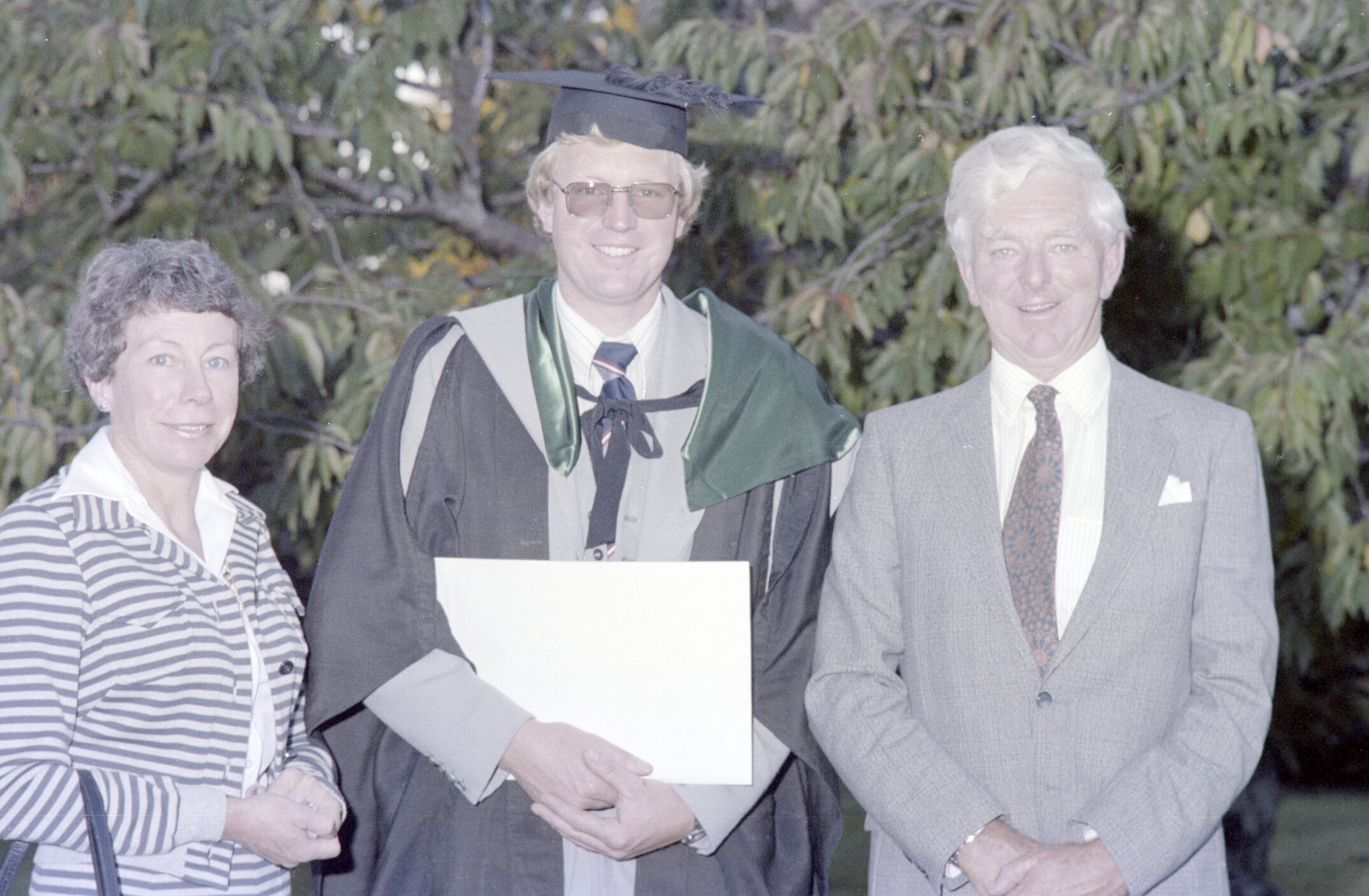 Graduate Pictured Outdoors Following Graduation Ceremony, 09 May 1980 01