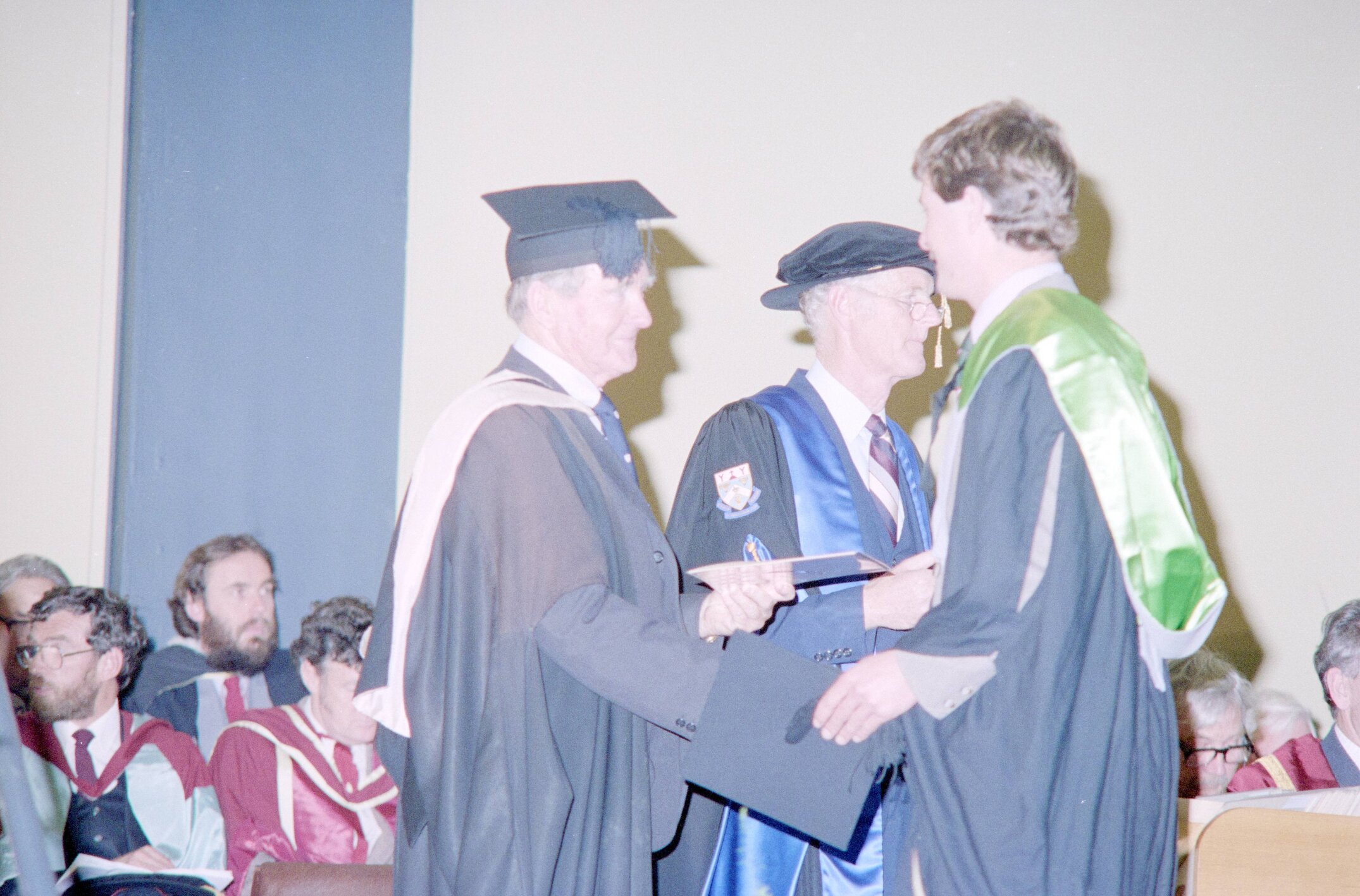 Student Receiving Degree Certificate at the 1984 Graduation Ceremony 05
