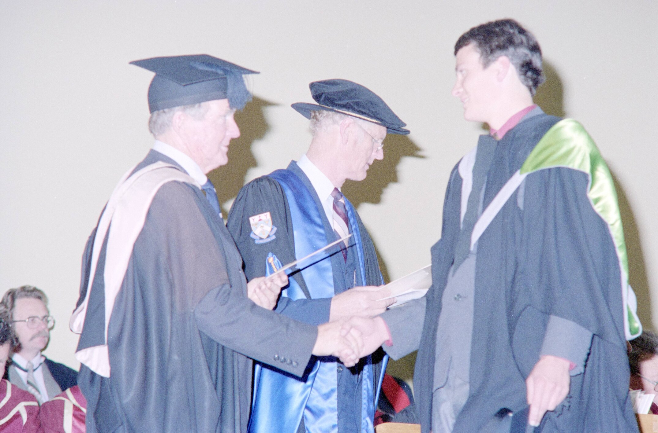 Student Receiving Degree Certificate at the 1984 Graduation Ceremony 09
