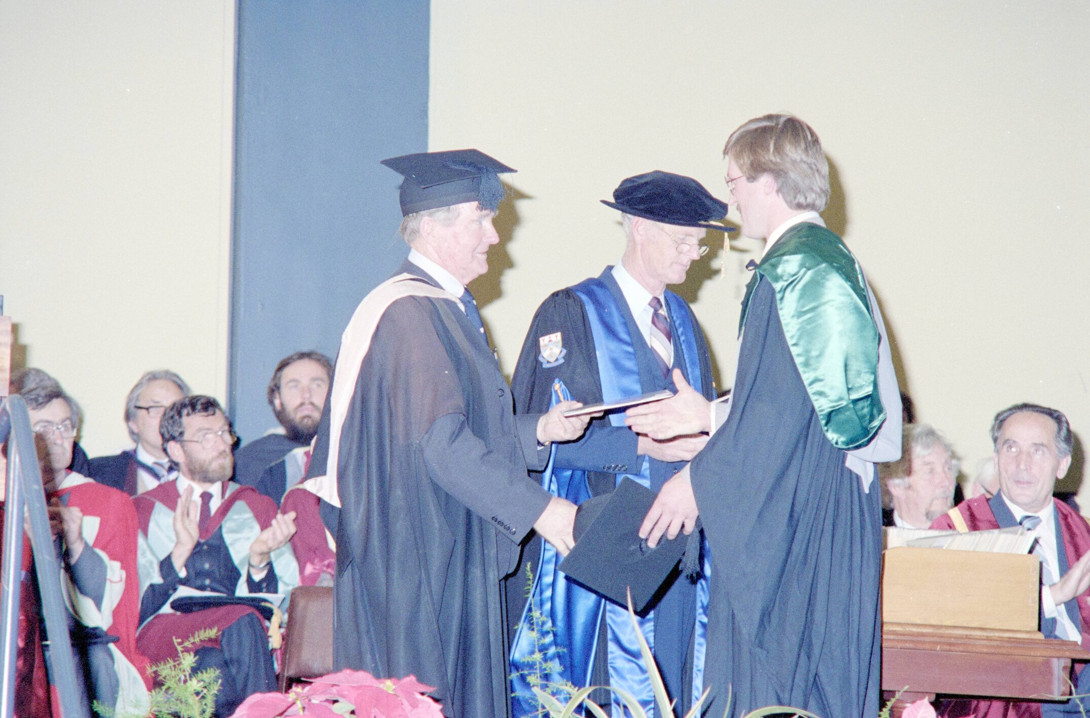 Graduate Receiving Degree Certificate on Stage, 04 May 1984 04 