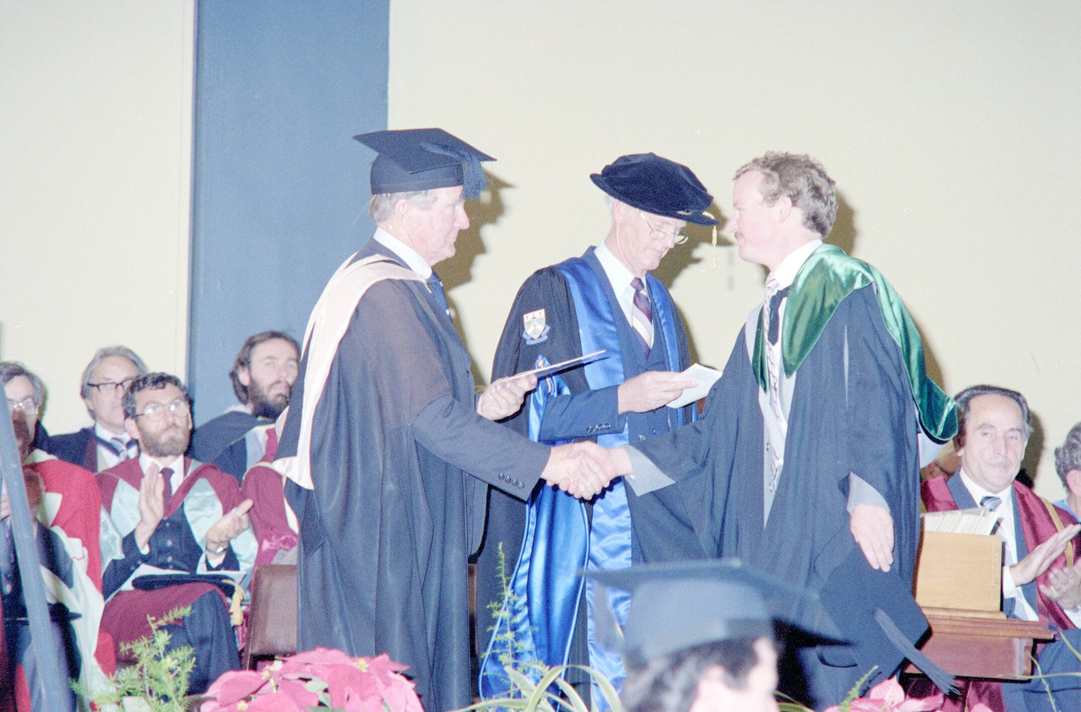 Graduate Accepting Degree Certificate in Gillespie Hall, 04 May 1984 03