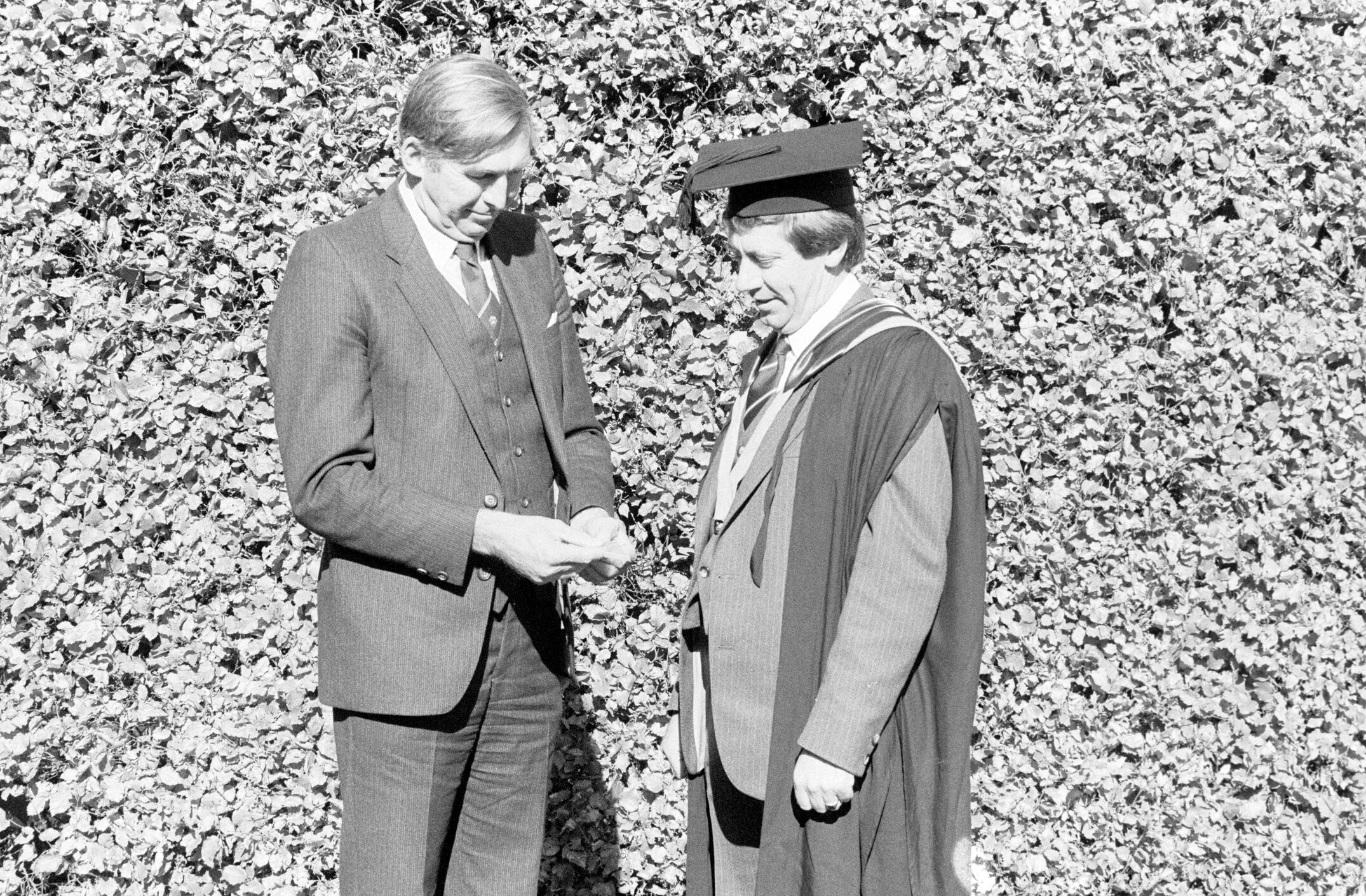 R. J. (Bob) Diprose and A. R. Hutton Following the Graduation Ceremony, 04 May 1984 03