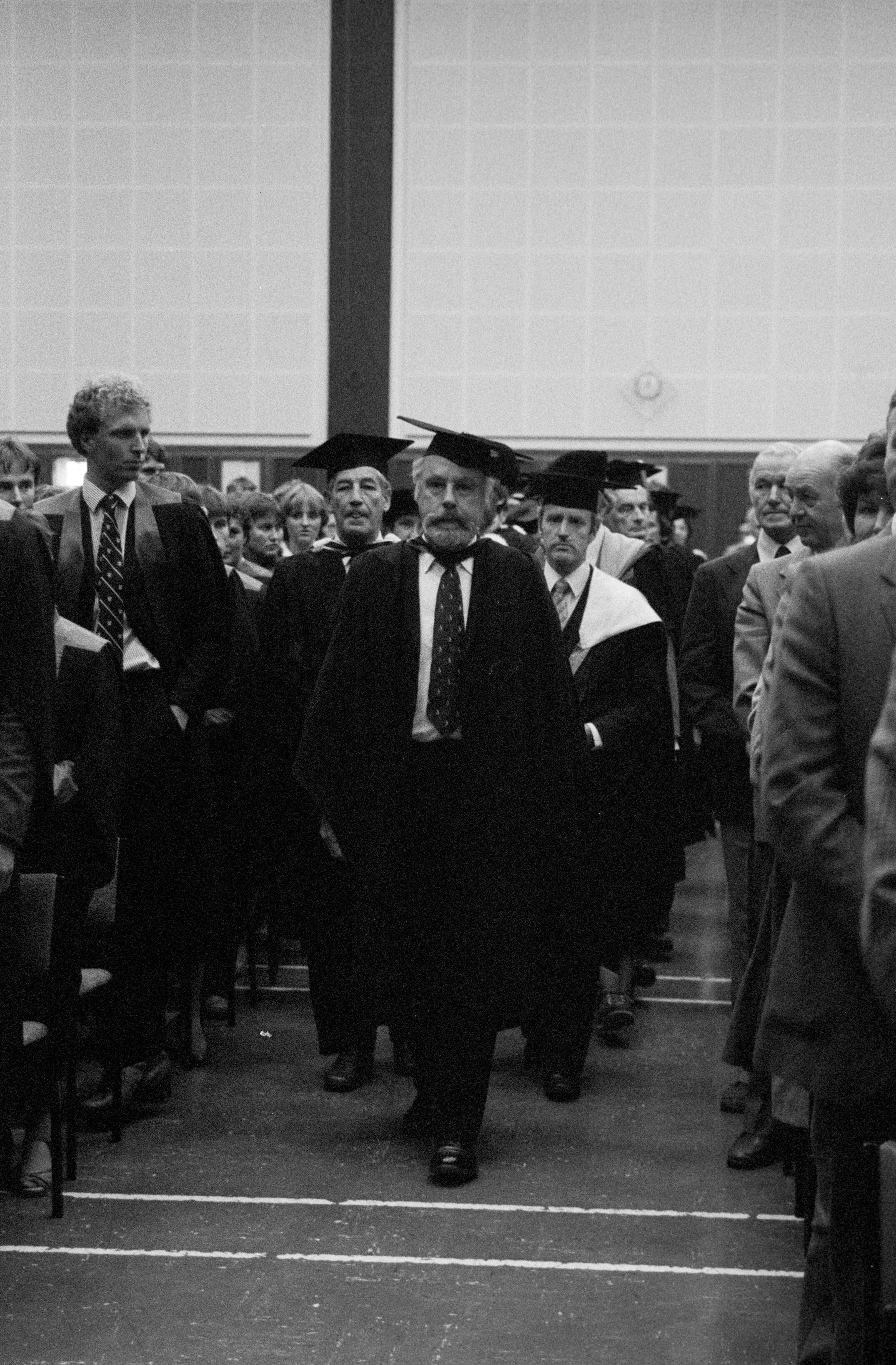 Ceremonial Entry of Academic Staff into Gillespie Hall, 04 May 1984 01