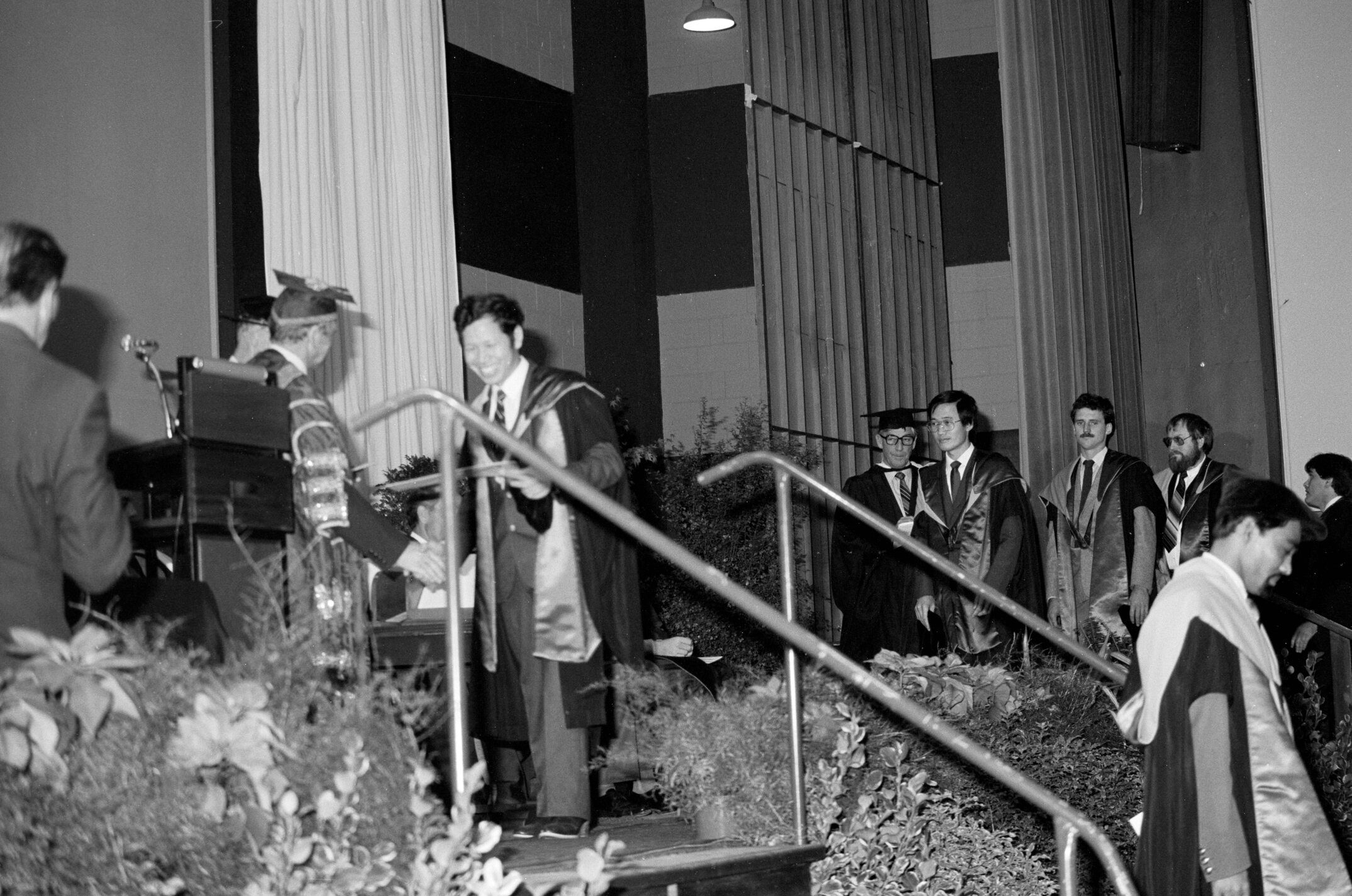Graduate Receiving Degree Certificate, 10 May 1985 02