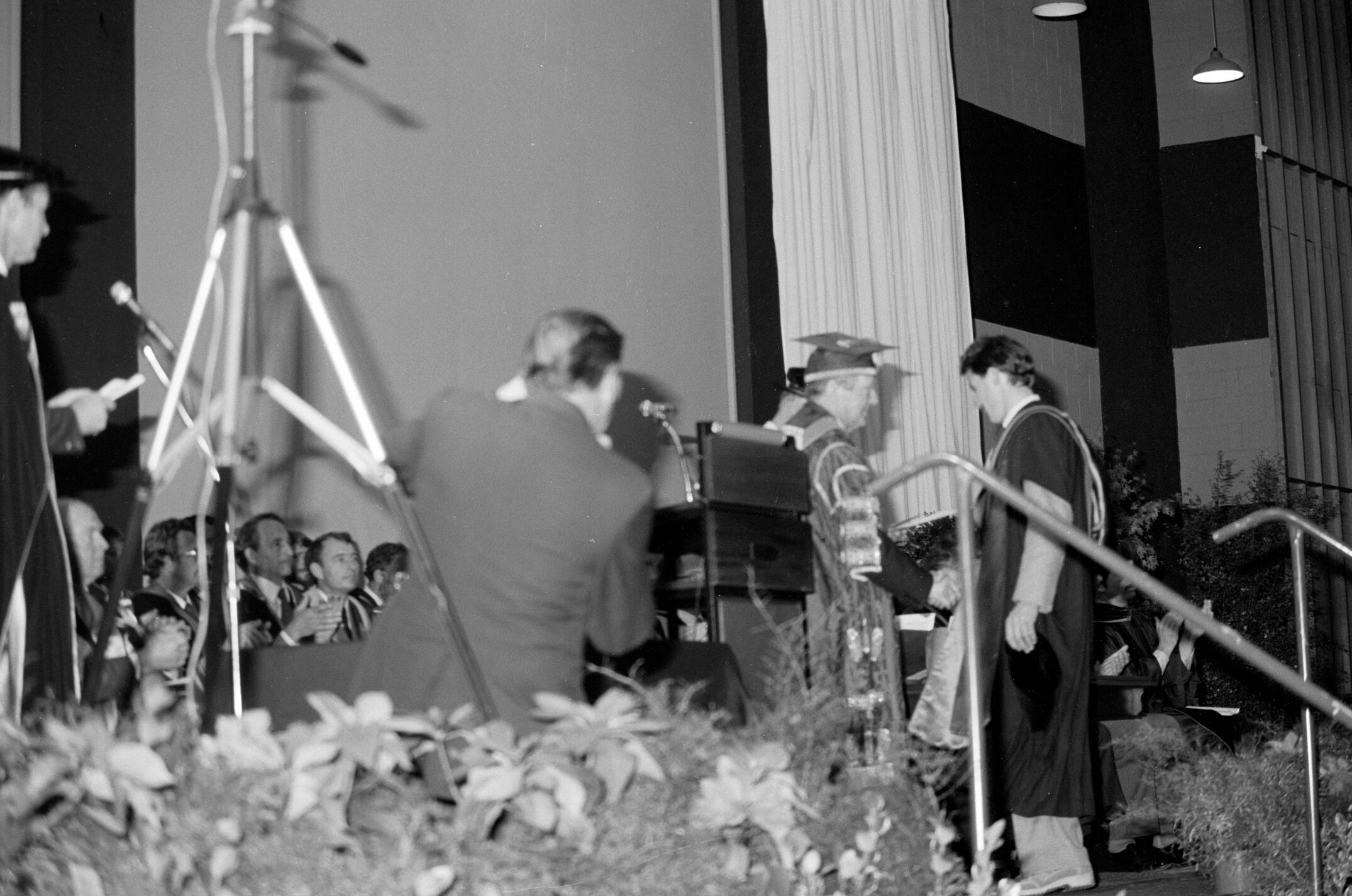 Graduate Being Presented with a Degree Certificate, 10 May 1985 01
