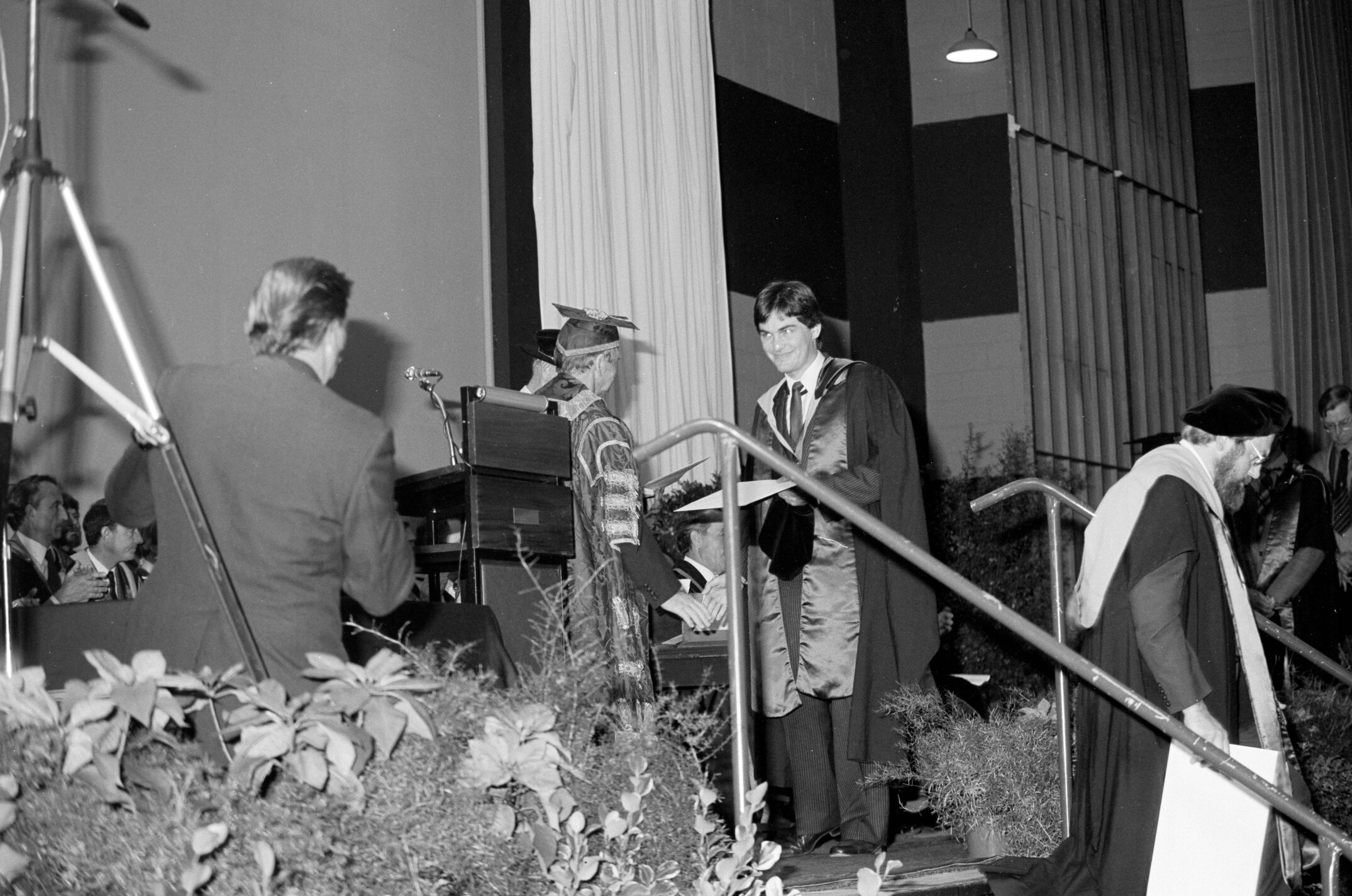 Graduate Being Presented with a Degree Certificate, 10 May 1985 02
