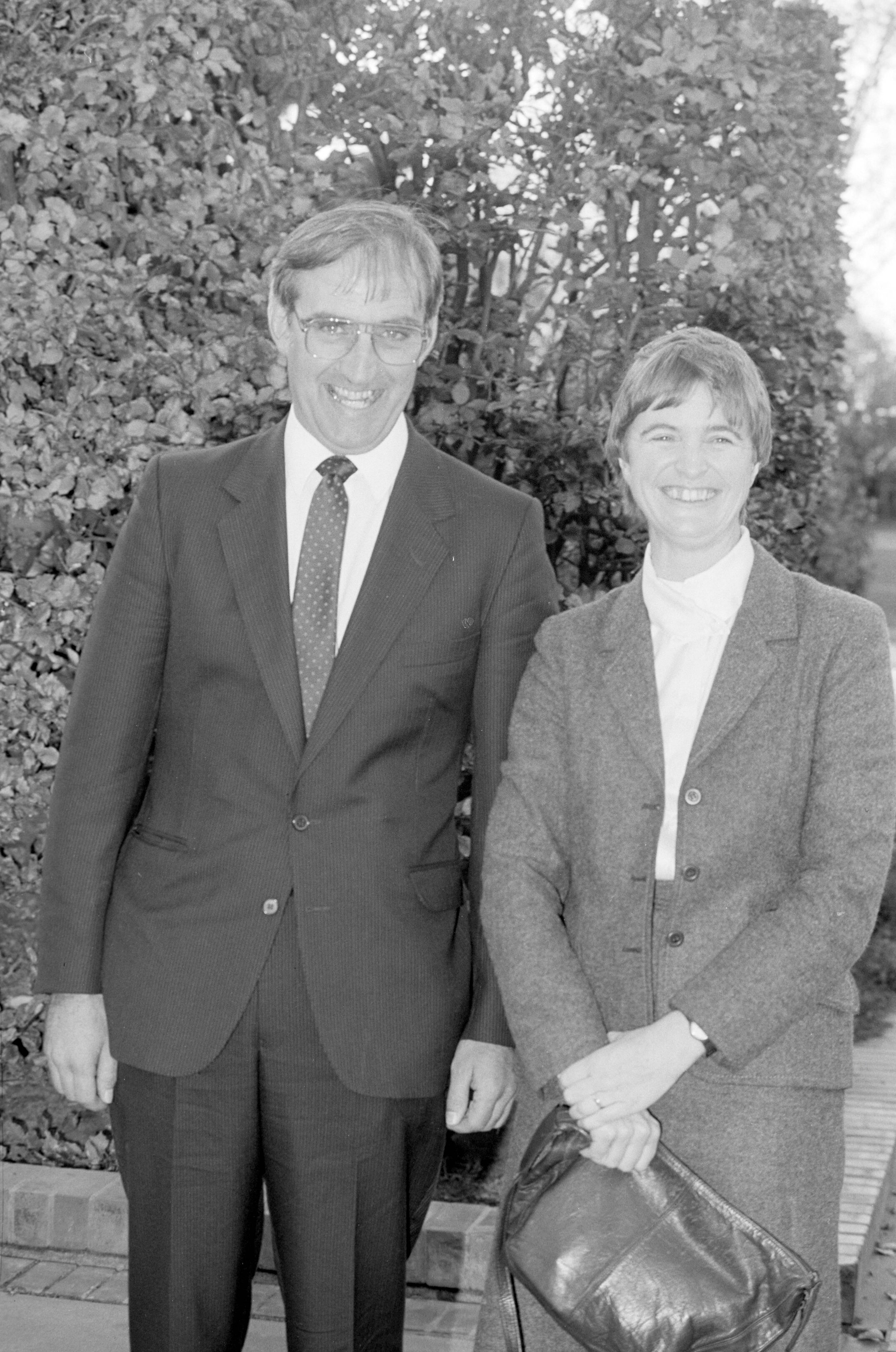 Bledisloe Medallist Colin James (Jas) McKenzie pictured with his wife, Sally.