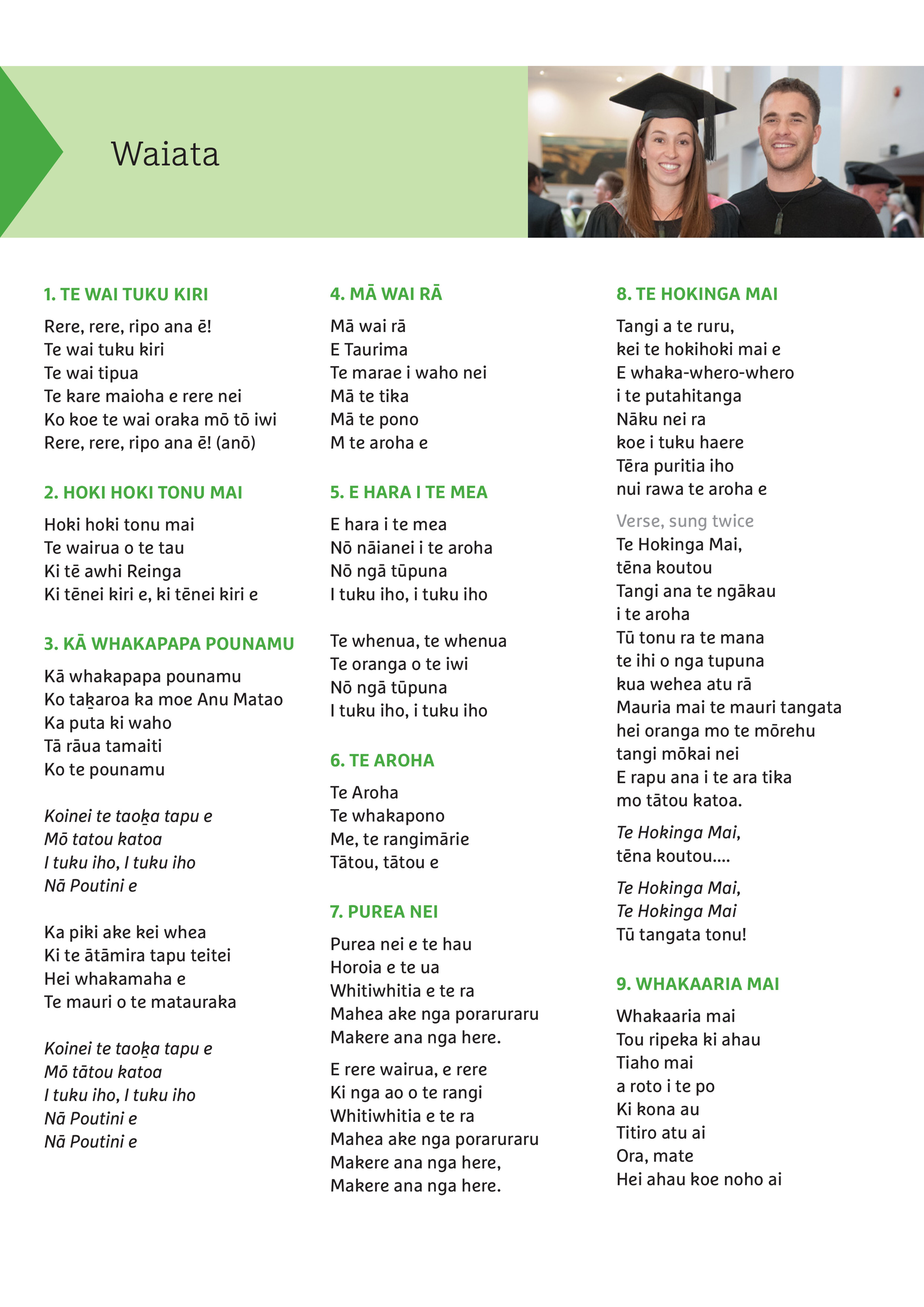 2016 Waiata for Ra Whakamana Celebration