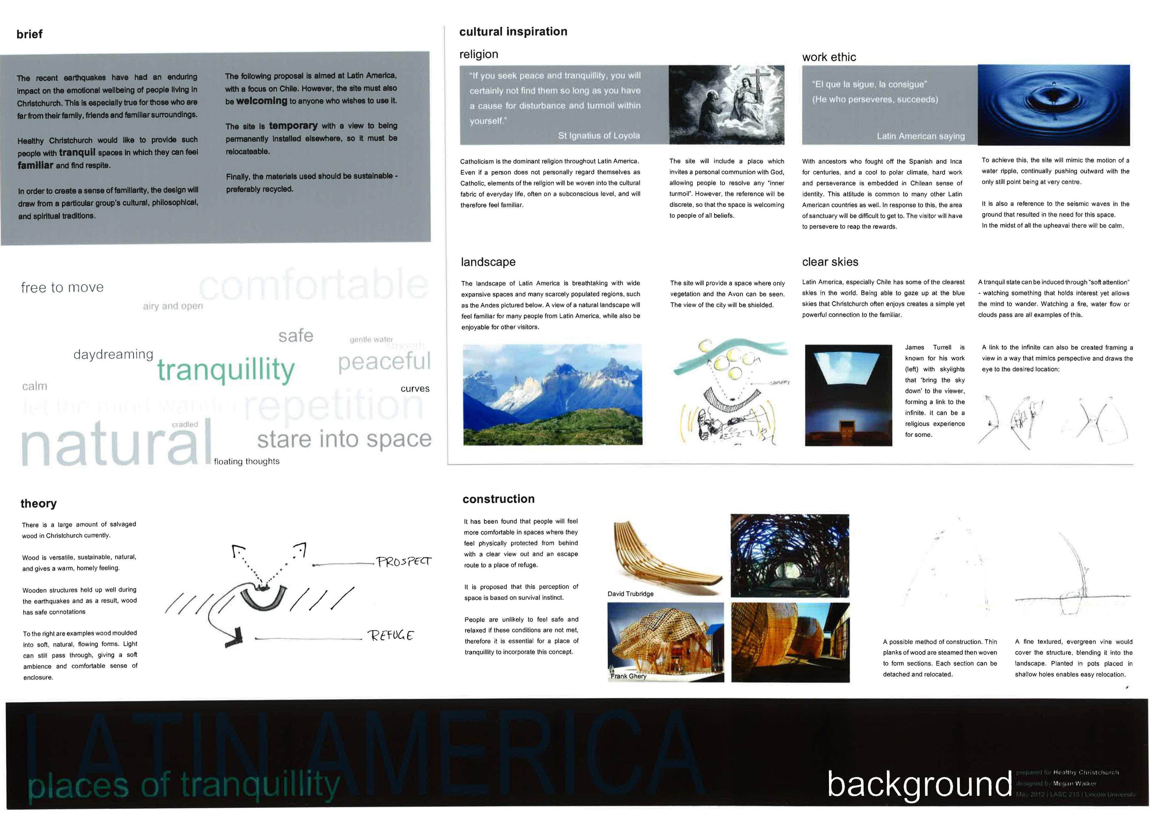 The concept design for the Latin America Garden (1st place) by Megan Walker