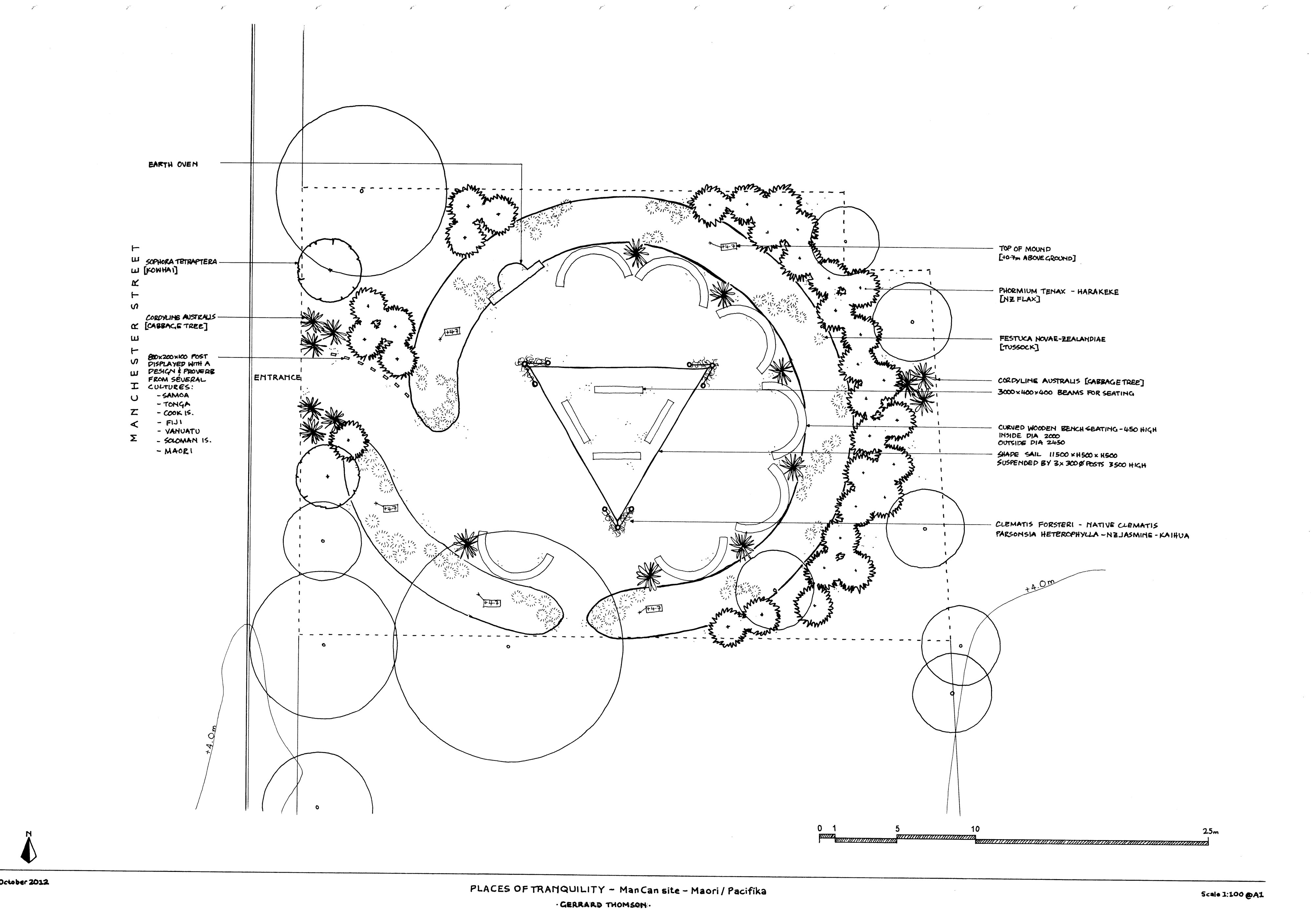 The concept design for the Pacifica Garden by Gerrard Thomson
