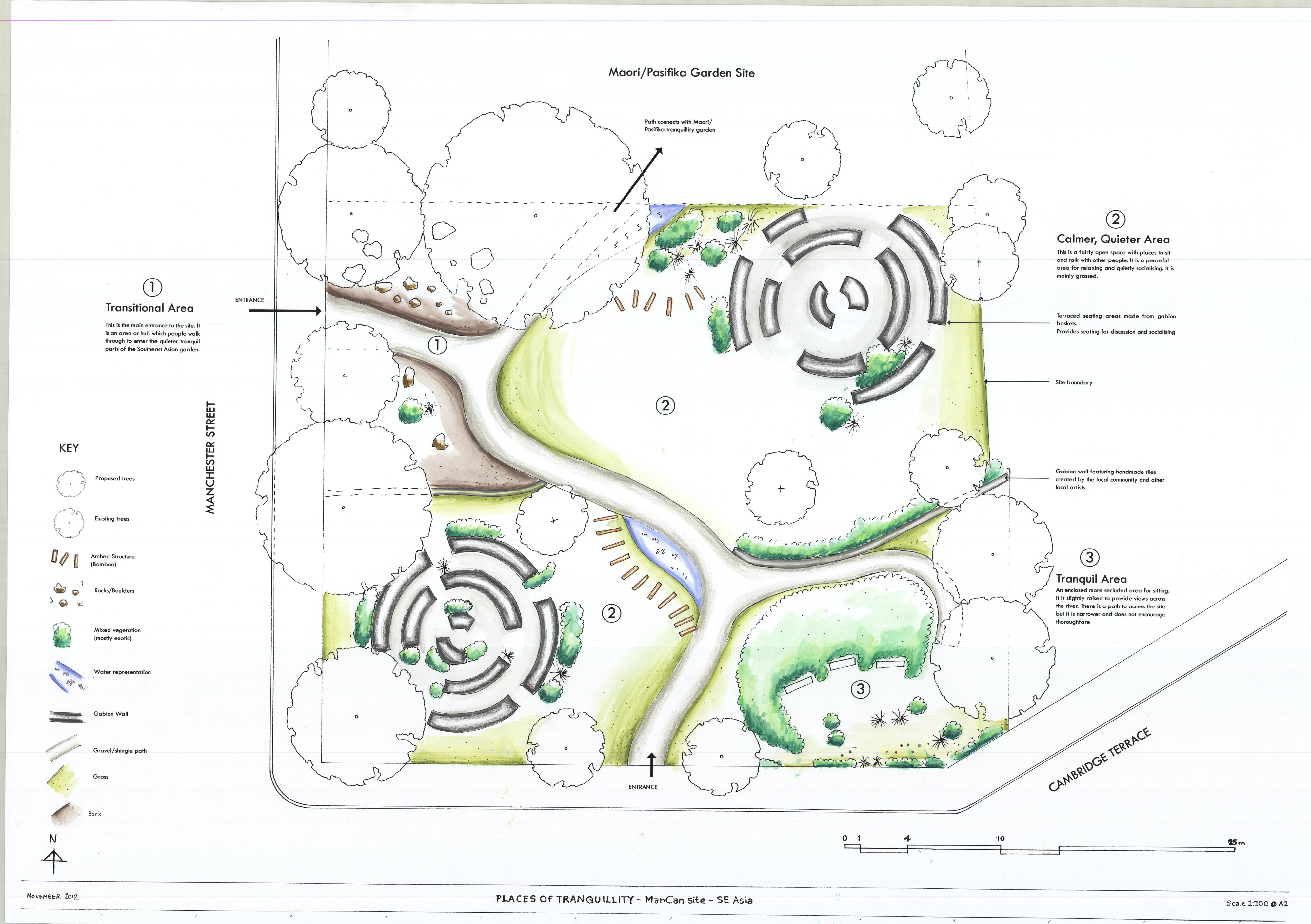 The concept design for the South and East Asia Garden by Carolyn Ramsbottom