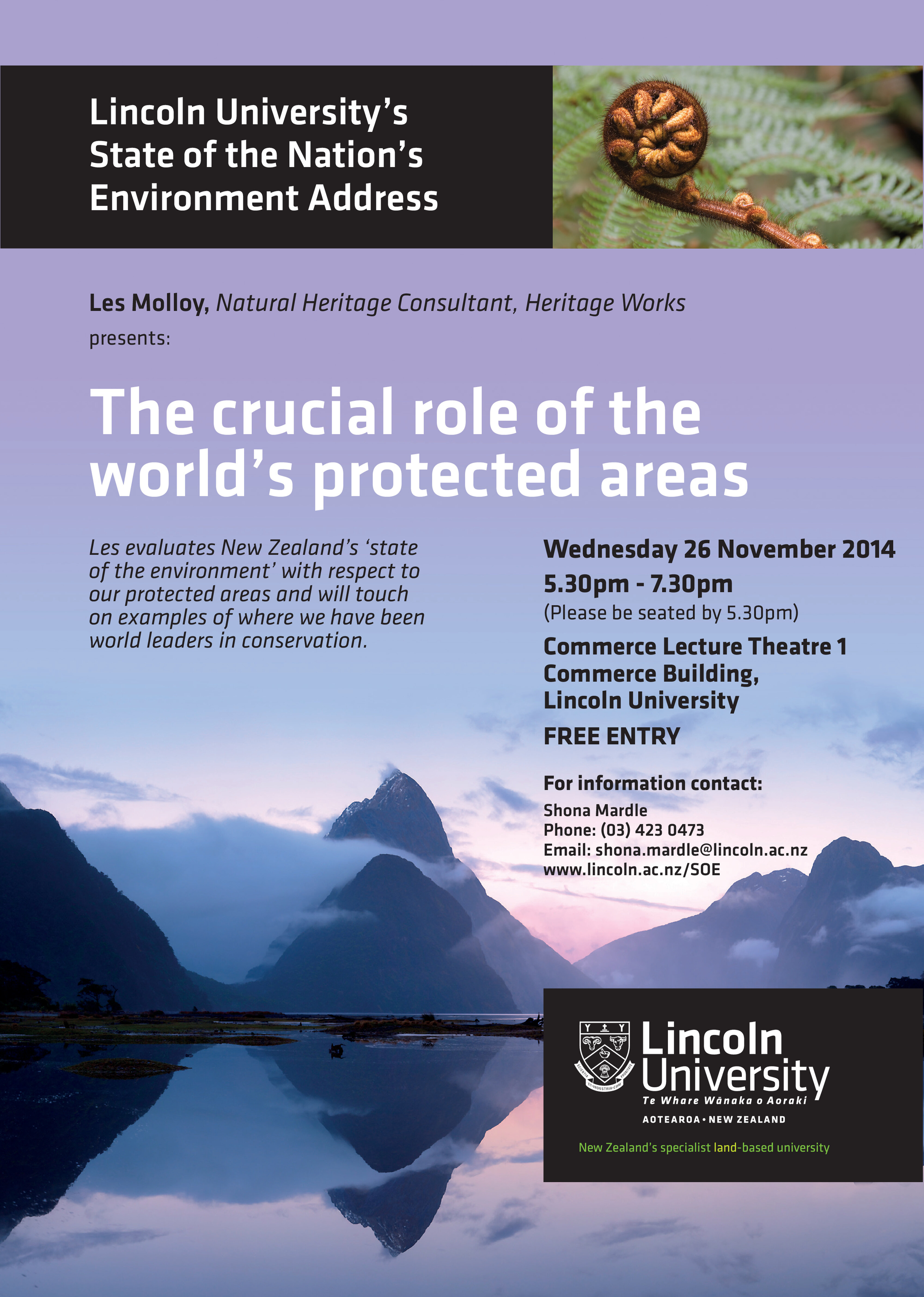 2014 State of the Nation's Environment Address Poster