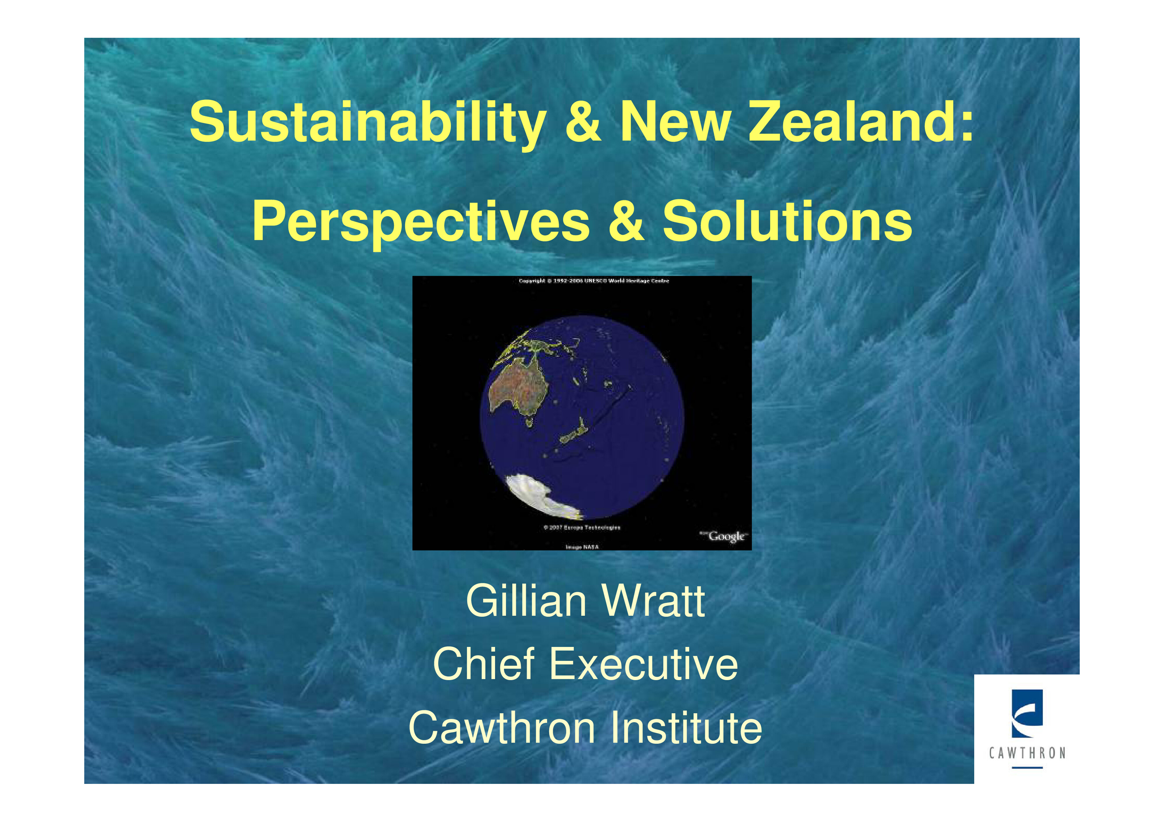 2007 State of the Nation's Environment Address Powerpoint