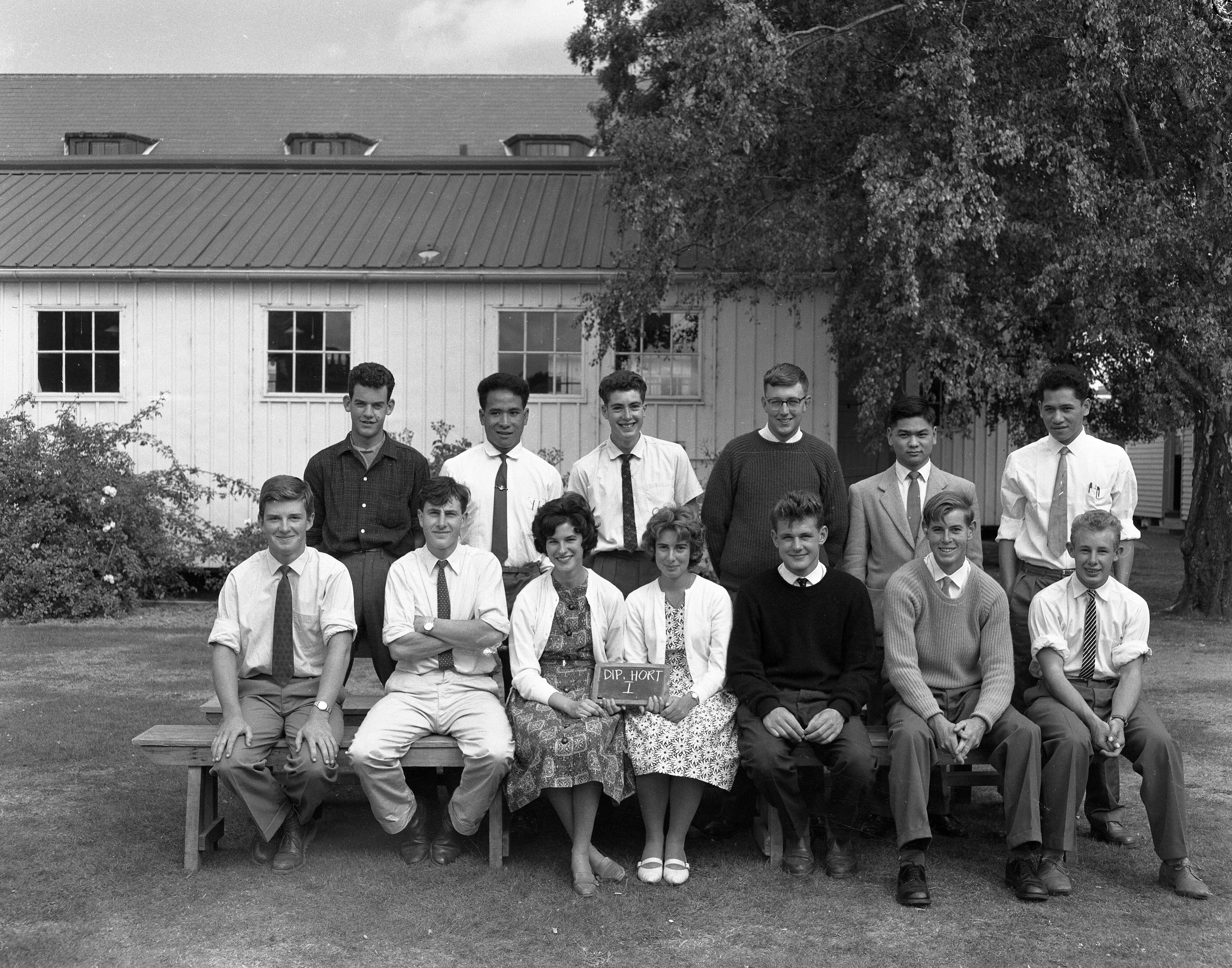 1962 Diploma Horticulture class at Lincoln College