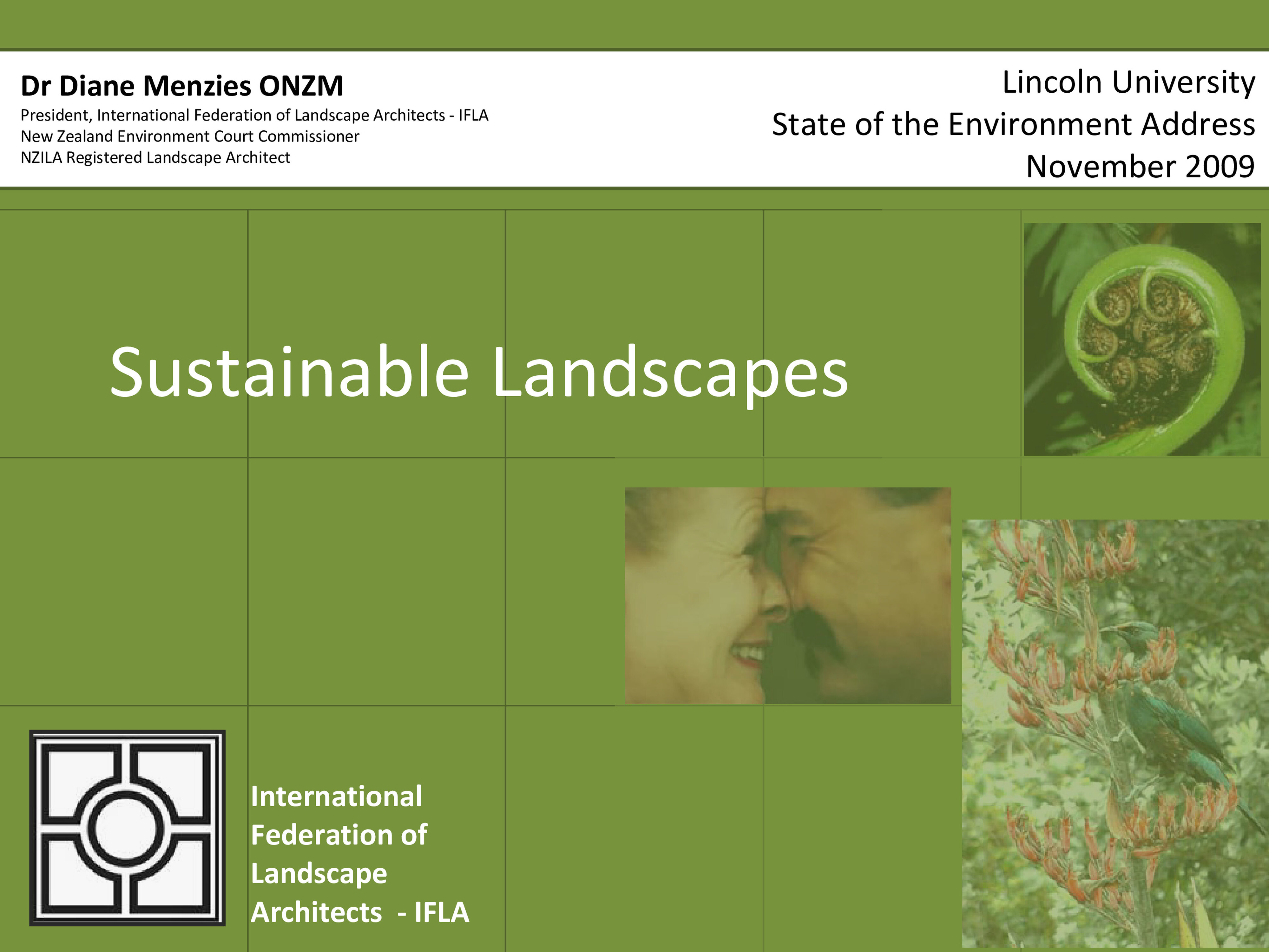 2009 State of the Nation's Environment Address