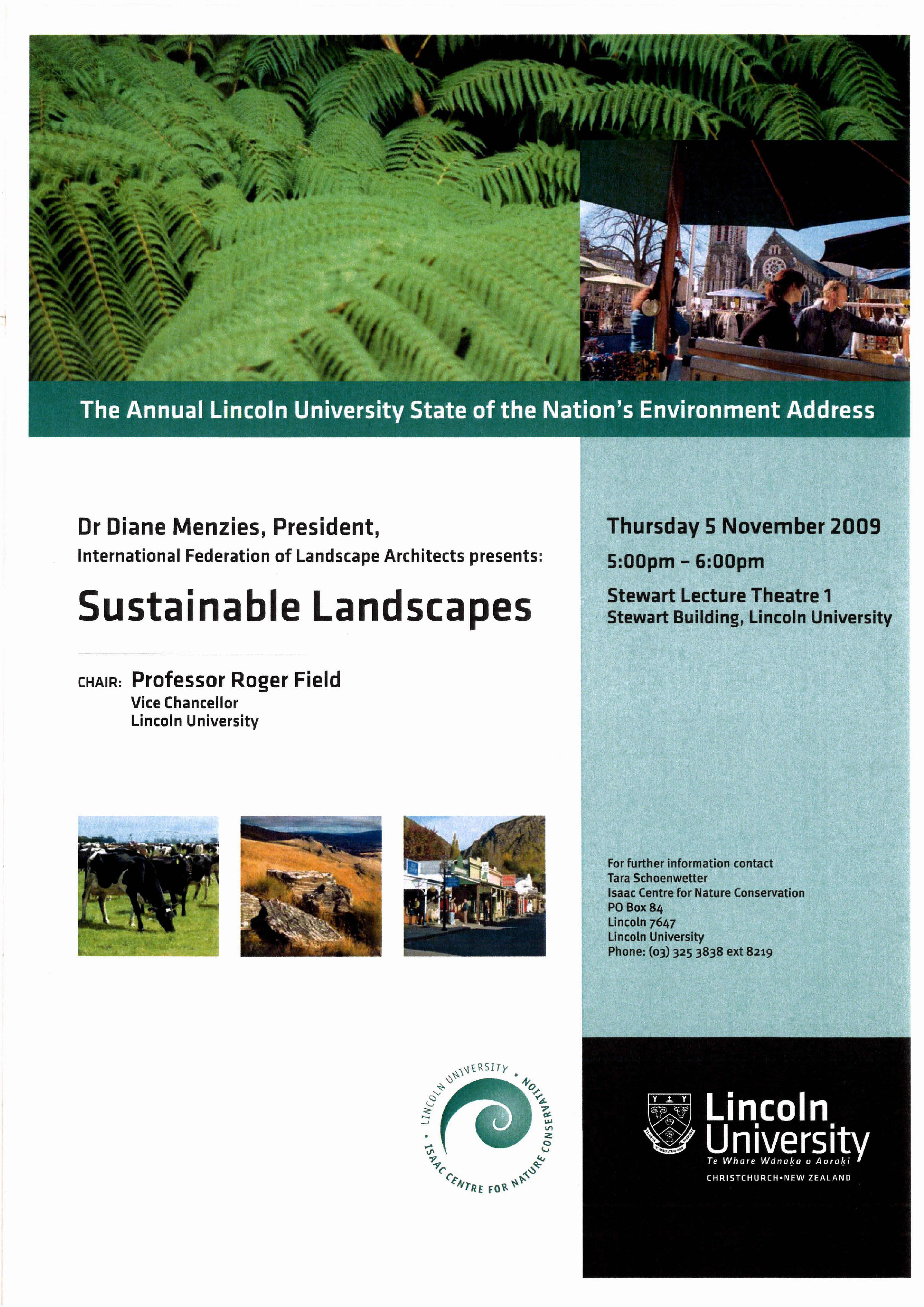 2009 Lincoln University State of the Nation's Environment address Poster