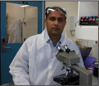 Senior Lecturer in Food Microbiology Dr Malik Hussain.