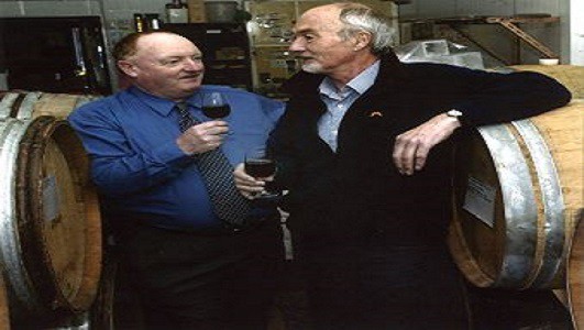 Robin Mundy (left) of St Helena Wine Estate and Dr David Jackson (right)