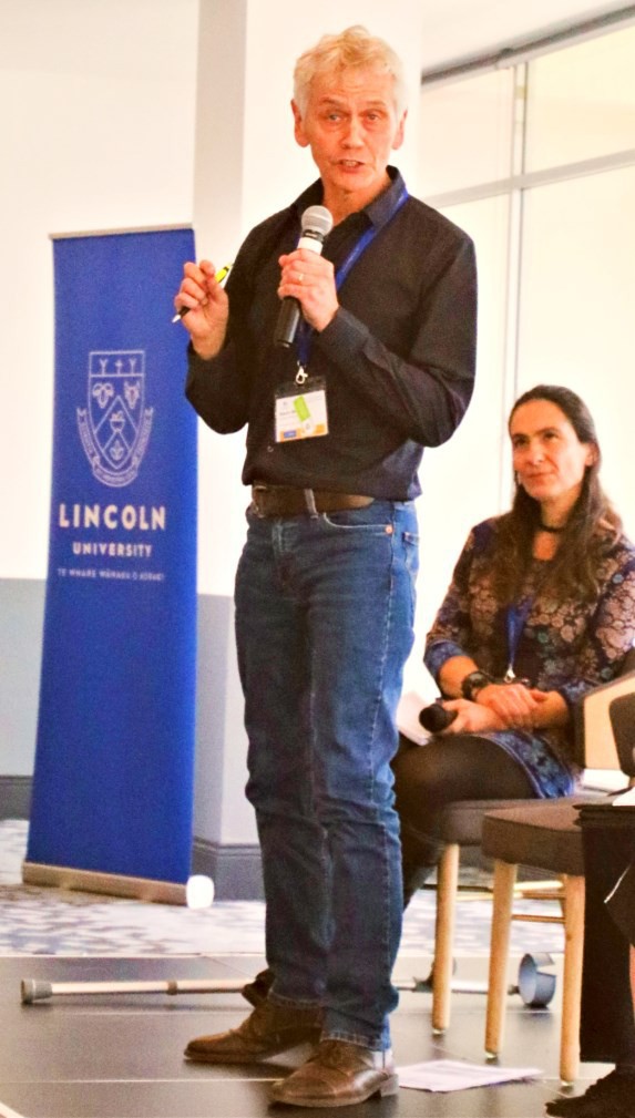  Lincoln University Associate Professor Kevin Moore on the keynote panel.