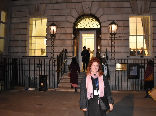 Zee outside the Cyprus High Commission in London