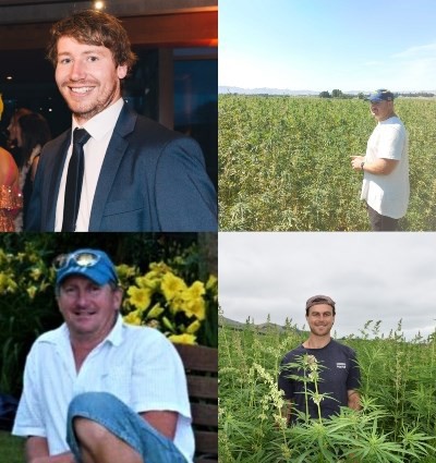 Image (from left, clockwise): Jamie Engelbrecht, Ben Crawford, Brad Lake and Dave Pringle.