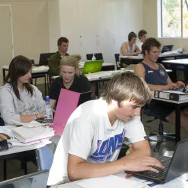 Telford students in class