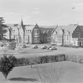 View of Ivey Hall from Hudson Hall, early 1960s