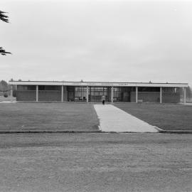 George Forbes Memorial Library shortly after opening at Canterbury Agricultural College, circa 1960