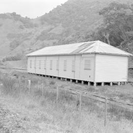 Canterbury Agricultural College field station being built at Oaro on the coast south of Kaikōura, 1961