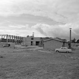 Wool Research Organisation building under construction at Lincoln, 1964 (Blackmore Neg 5126)