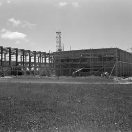 Wool Research Organisation building under construction at Lincoln, 1964(Blackmore Neg 5128)