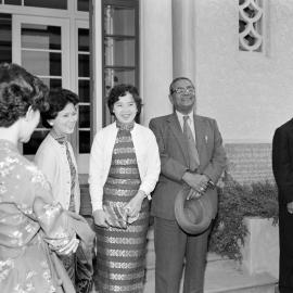 The Prime Minister of Malaysia,Tunku Abdul Rahman visits Canterbury Agricultural College in 1960 (Blackmore Neg 5138)