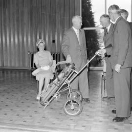 Retirment resentations, Mr W. H. Gillespie, M.P., to Dr I. W. Weston, 1960