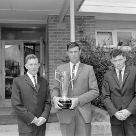 Young Farmers’ Club of the Year award winners, Lincoln College, circa 1961-66 (Blackmore Neg 5195)