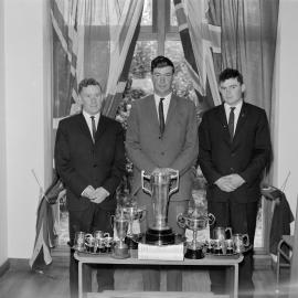 Young Farmers’ Club of the Year award presentation, Lincoln College, circa 1961-66 (Blackmore Neg5196)