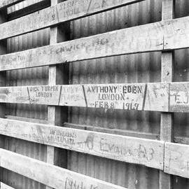 Graffiti on Lincoln College Wool Shed, 1971
