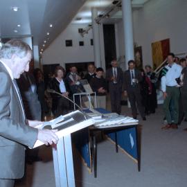 Malcom Cameron speaking during the 1994 Lincoln University Press' first book launch 01