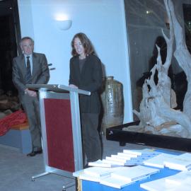Daphne Brasell speaking during the 1994 Lincoln University Press' first book launch 03