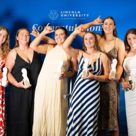 2025 Blues and Golds Awards: Sporting Blue winners, Sophie Kerr (Rugby), Edie Heaps (Rugby), Abby Smith (Rugby), Anna Templeton (Rugby), Alexandra Williamson (Rugby), Harriet Cochrane (Rugby) 02