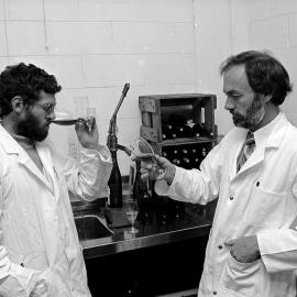 Wine Tasting in the Research Laboratory, Lincoln College, 1979 01