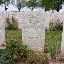 Three unknown New Zealand soldiers lie in Caterpillar Valley Cemetery.